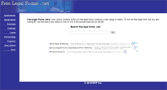 Desktop Screenshot of freelegalforms.net